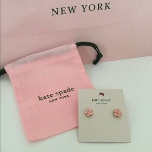 Kate Spade Light Pink Flower Stud Earrings